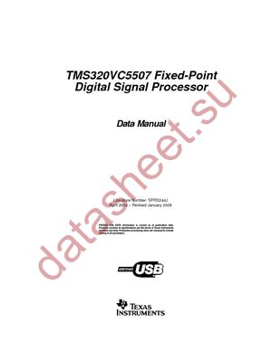 TMS320VC5507PGE datasheet  